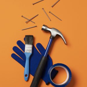 top-view-steel-hammer-with-other-construction-elements-tools test
